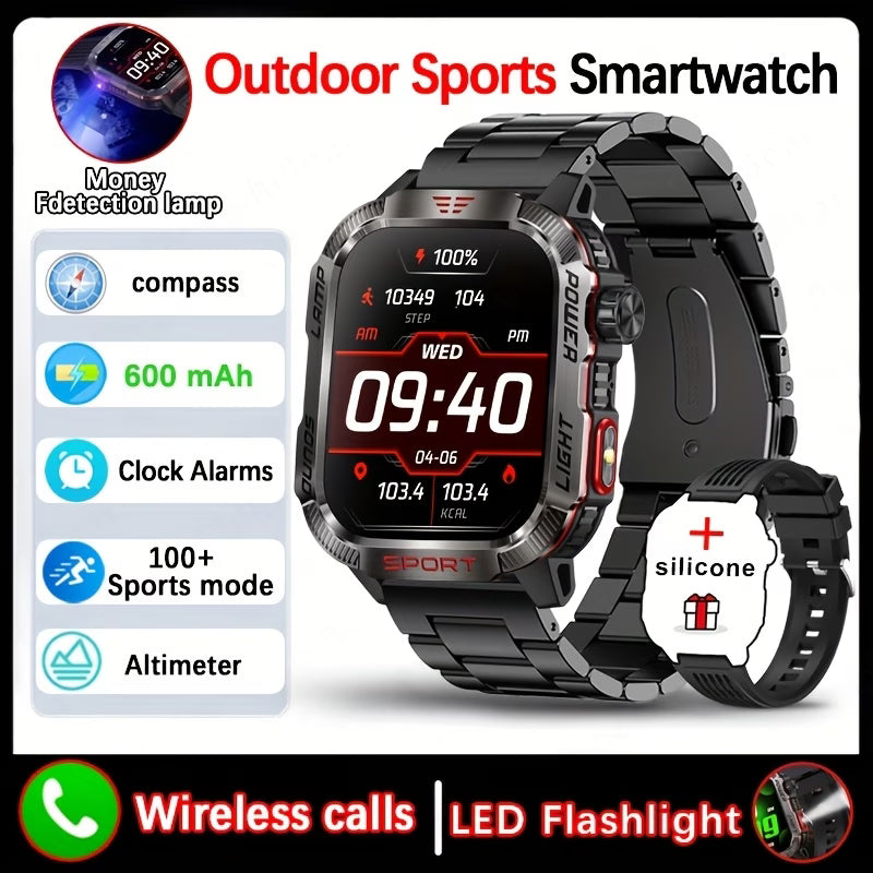 Glavix™ Men’s Military Outdoor Smartwatch – Android & iOS