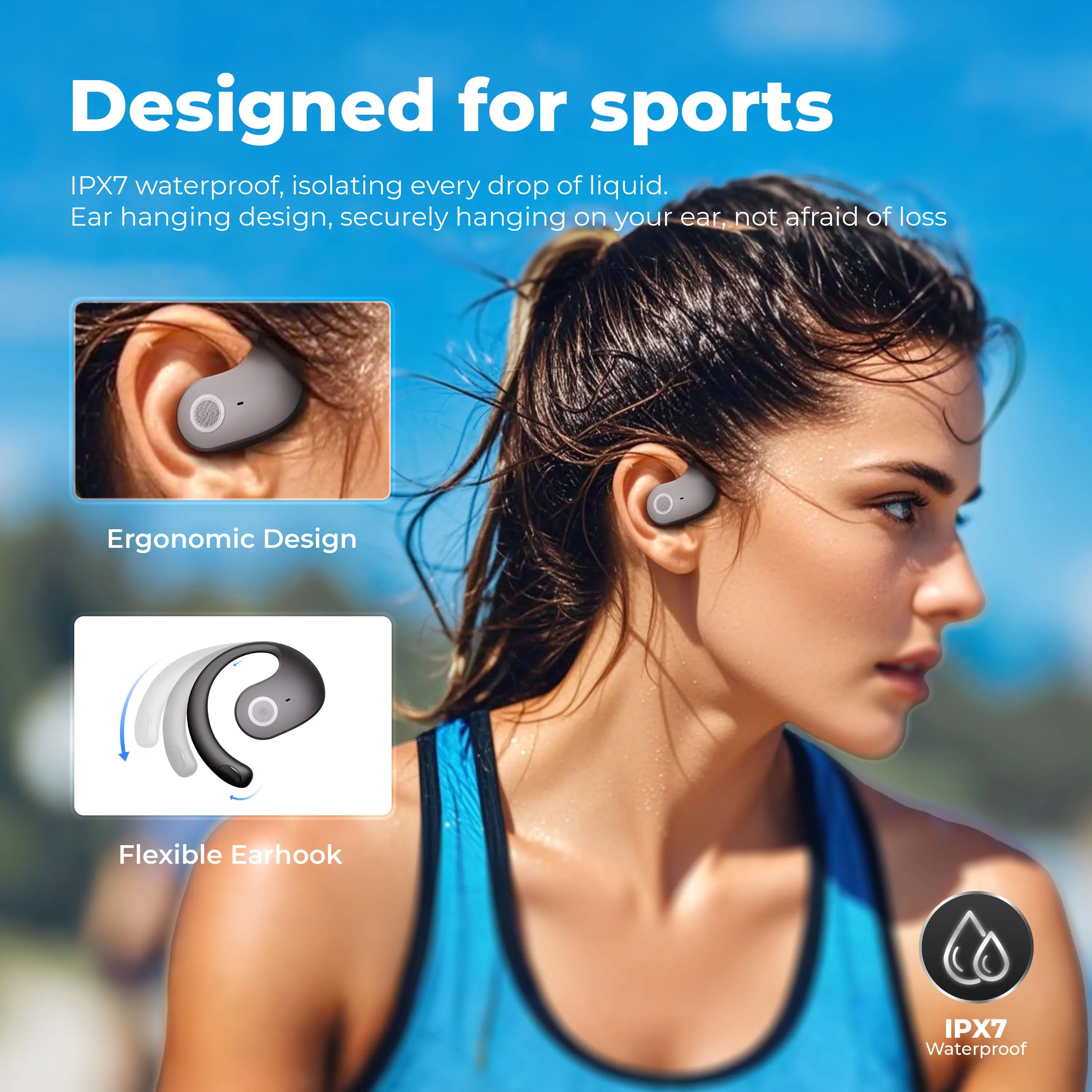 Smart language translation Bluetooth earbuds.